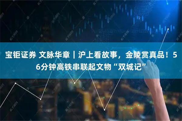 宝钜证券 文脉华章｜沪上看故事，金陵赏真品！56分钟高铁串联起文物“双城记”