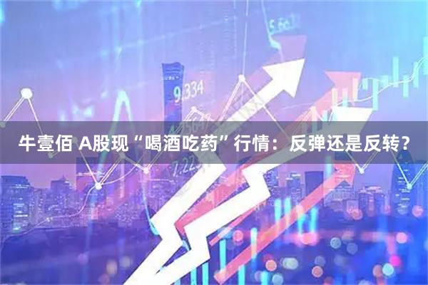 牛壹佰 A股现“喝酒吃药”行情：反弹还是反转？
